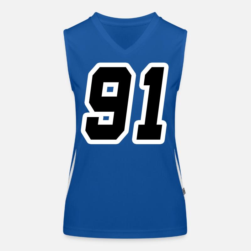 Nummer einundneunzig 91 Funktionelles Kontrast-Tank Top für Frauen