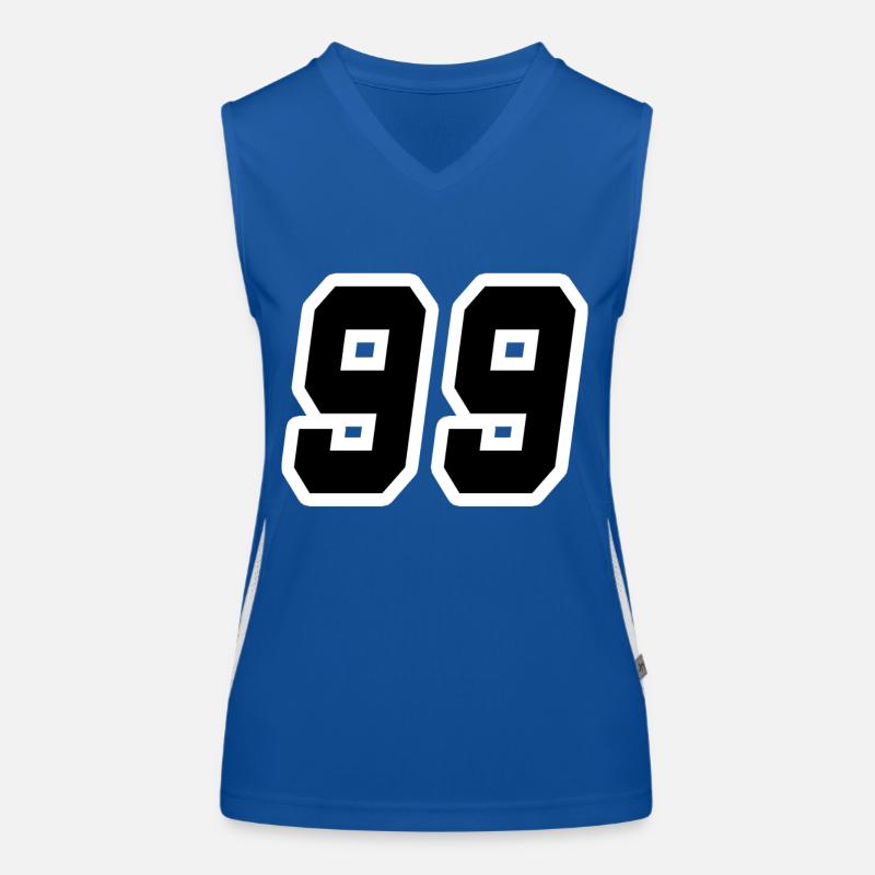 Nummer neunundneunzig 99 Funktionelles Kontrast-Tank Top für Frauen