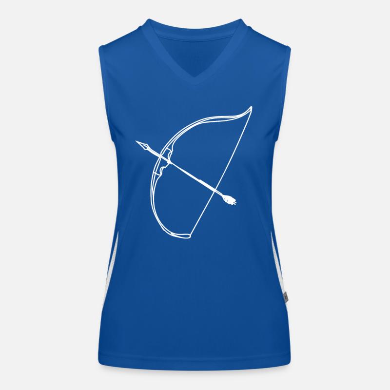 Pfeil und Bogen Funktionelles Kontrast-Tank Top für Frauen