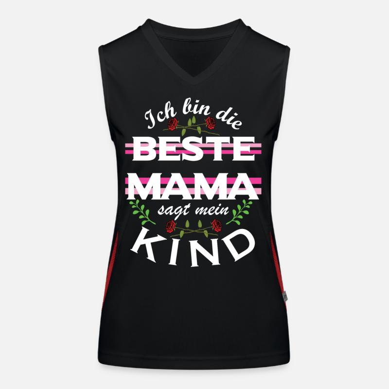Beste Mama – sagt mein Kind Funktionelles Kontrast-Tank Top für Frauen
