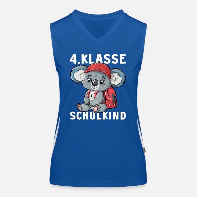 Koala Koalabären Koalabär 4 Klasse Viertklässler Funktionelles Kontrast-Tank Top für Frauen