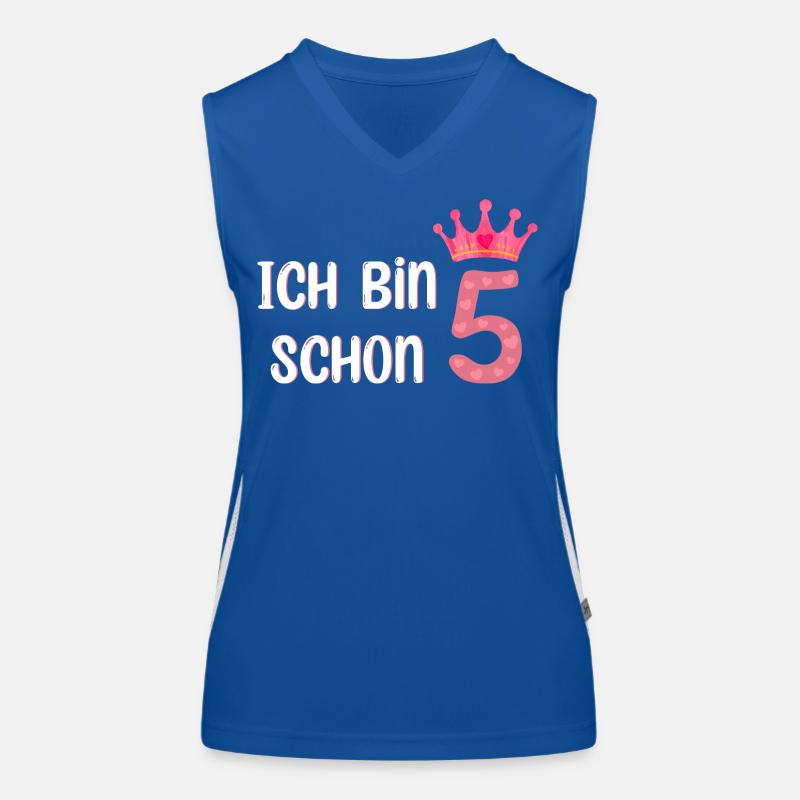 ich bin schon 5 Funktionelles Kontrast-Tank Top für Frauen