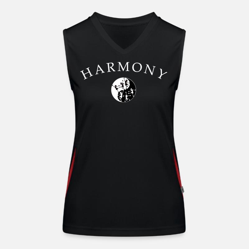 Tanzen Ballett Harmonie Funktionelles Kontrast-Tank Top für Frauen