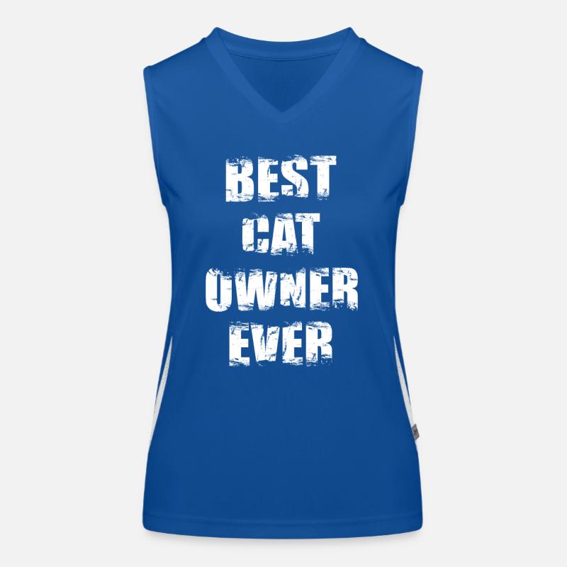 Meilleur propriétaire de chat Débardeur respirant contrasté Femme