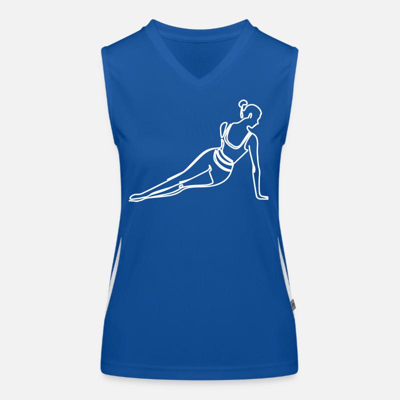 Fille de remise en forme Débardeur respirant contrasté Femme