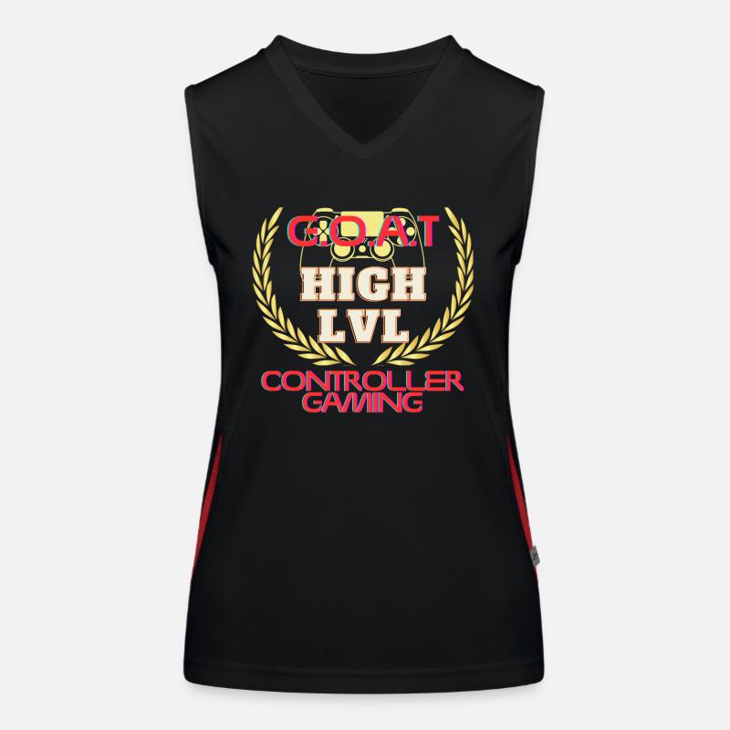 GOAT controller gamer Funktionelles Kontrast-Tank Top für Frauen