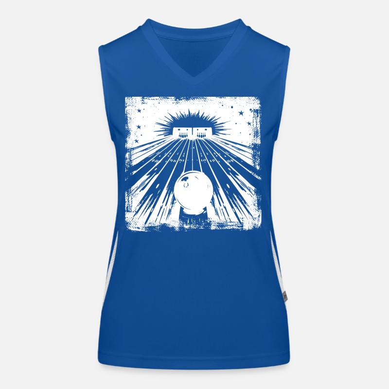 Bowling Center Funktionelles Kontrast-Tank Top für Frauen
