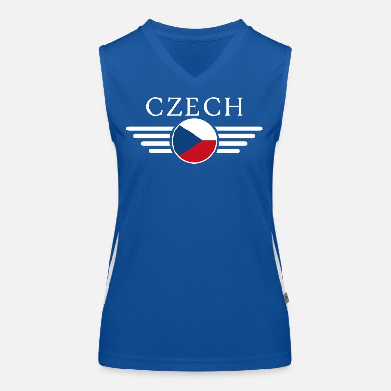 République tchèque T-shirt Débardeur respirant contrasté Femme