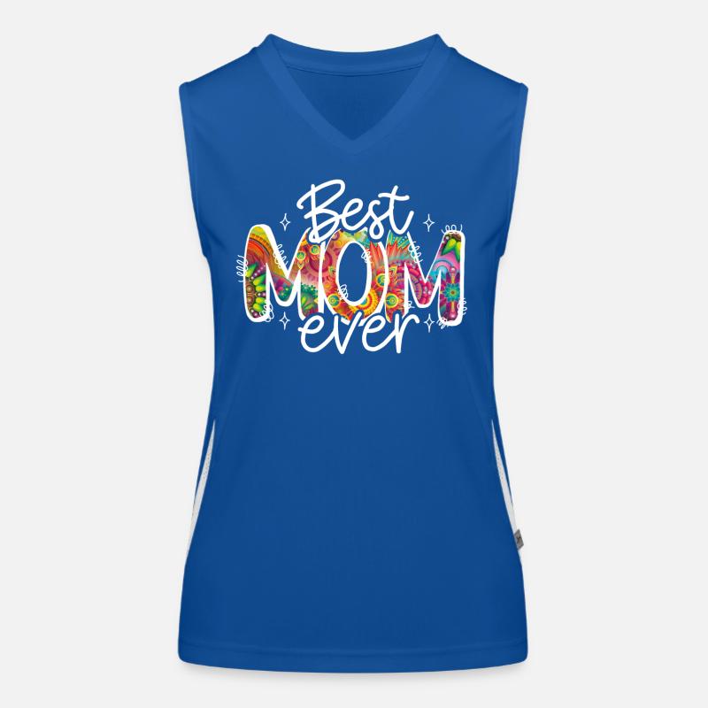 best mom ever muttertag mama Funktionelles Kontrast-Tank Top für Frauen