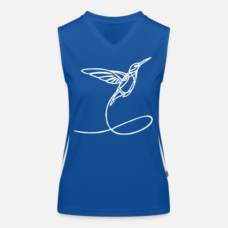 Oiseau étrange blanc Débardeur respirant contrasté Femme