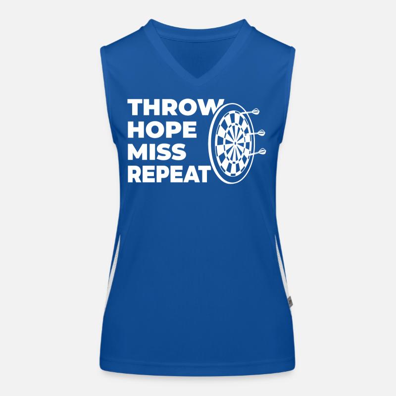 lancer, espérer, manquer, répéter Débardeur respirant contrasté Femme