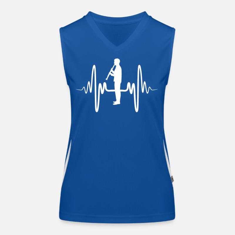 Funny clarinet player Women's Functional Contrast Tank Top