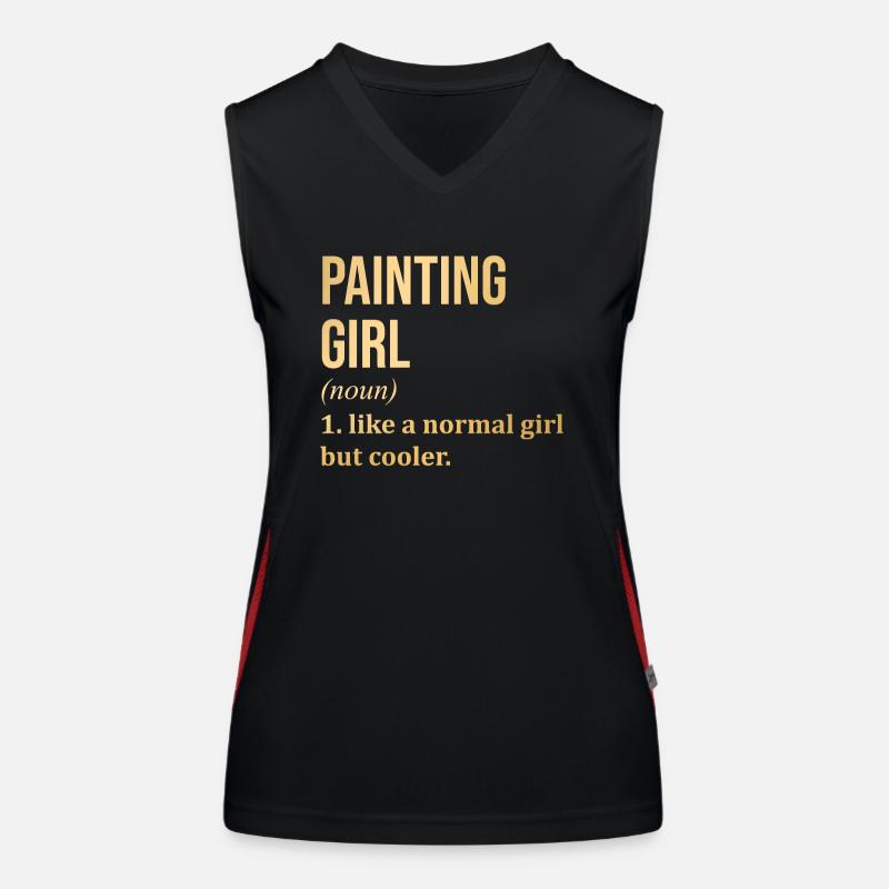Gemälde Funktionelles Kontrast-Tank Top für Frauen