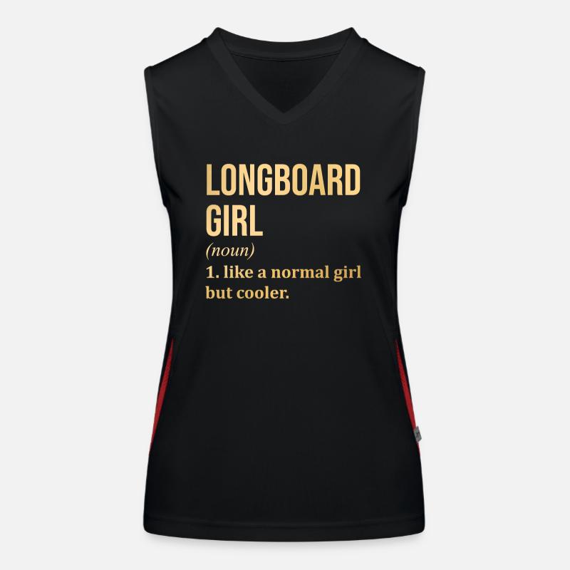 Longboard Débardeur respirant contrasté Femme