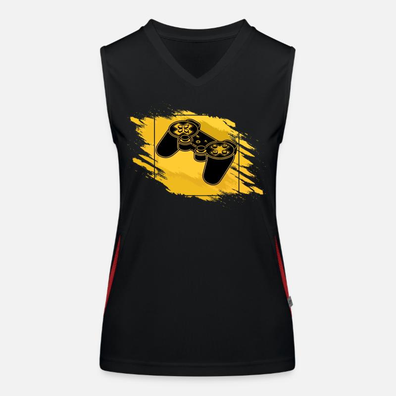 Gaming Controller Retro Women's Functional Contrast Tank Top