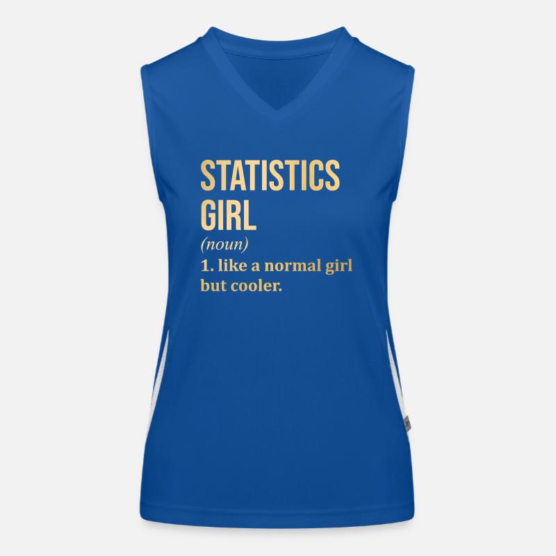 Statistik Funktionelles Kontrast-Tank Top für Frauen
