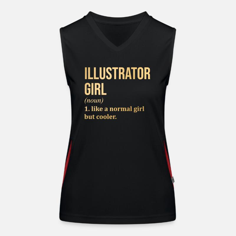 Illustrator Women's Functional Contrast Tank Top
