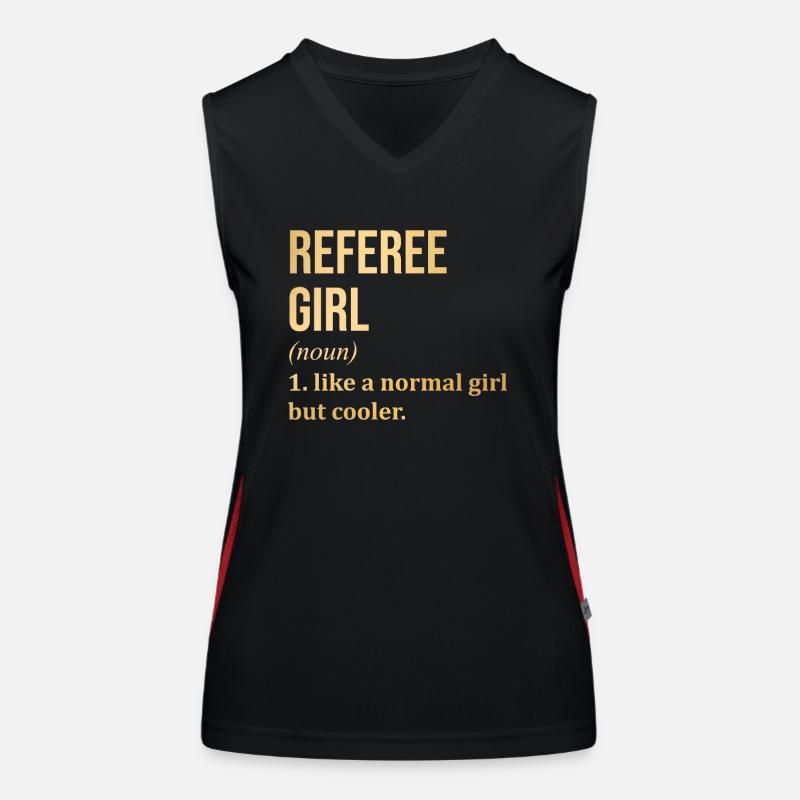 Schiedsrichter Funktionelles Kontrast-Tank Top für Frauen