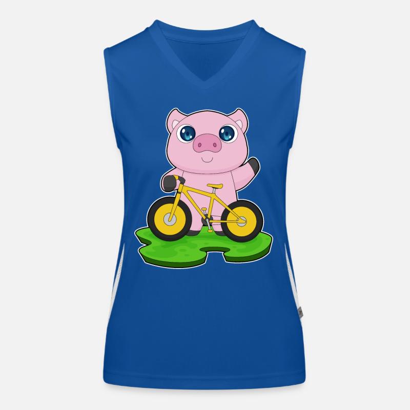 Vélo de cochon Débardeur respirant contrasté Femme