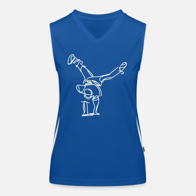 Dessin de Breakdancer Débardeur respirant contrasté Femme