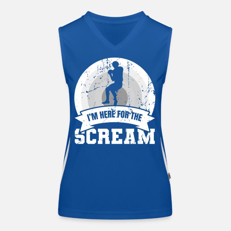 I'm Here For The Scream Funktionelles Kontrast-Tank Top für Frauen