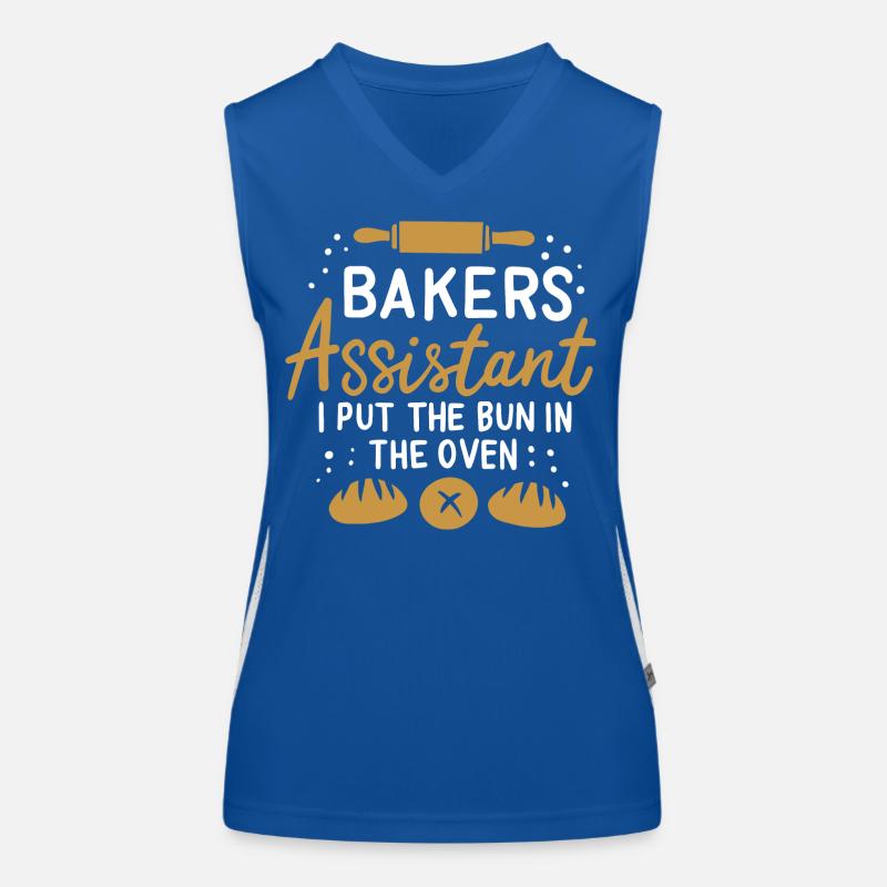 Bäckergehilfe Funktionelles Kontrast-Tank Top für Frauen