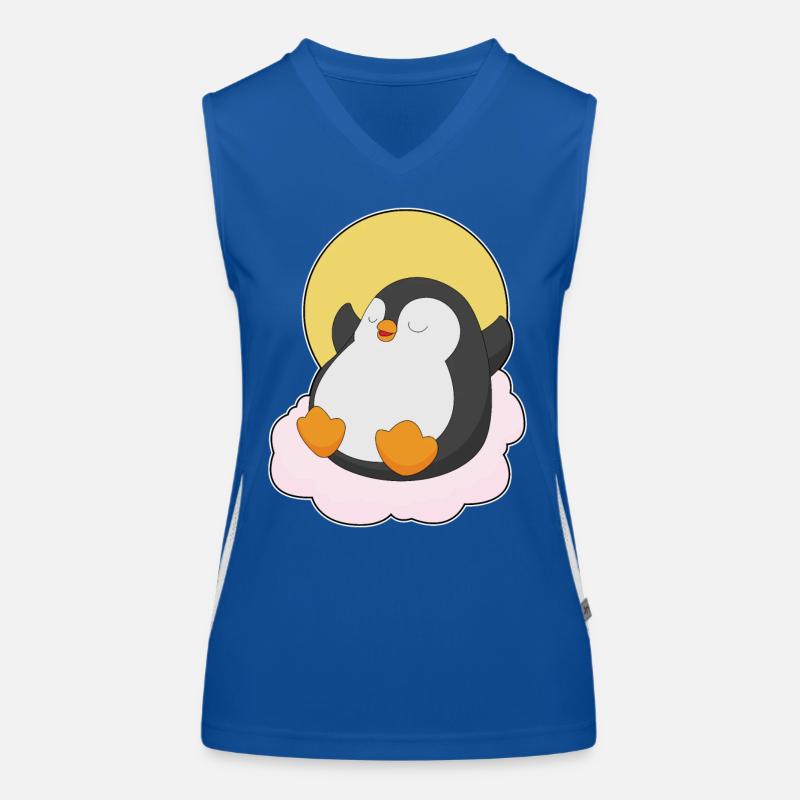 Nuages de pingouins Débardeur respirant contrasté Femme