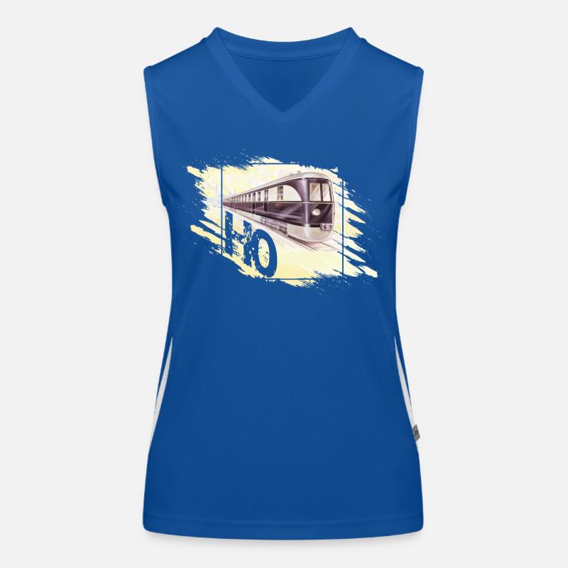 Modellbahn Spur H0 Design Funktionelles Kontrast-Tank Top für Frauen