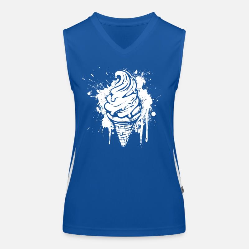 Cornet de glace Splash Débardeur respirant contrasté Femme