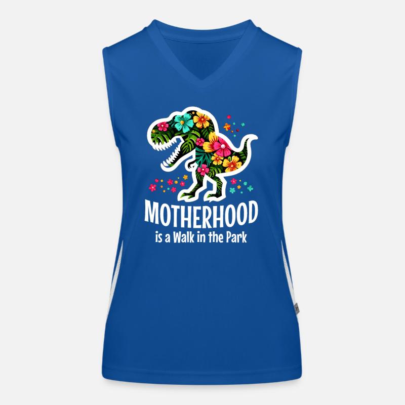 Muttersein ist ein Spaziergang im Park Funktionelles Kontrast-Tank Top für Frauen