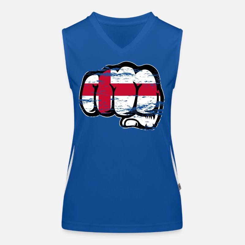England Flagge Faust used Funktionelles Kontrast-Tank Top für Frauen