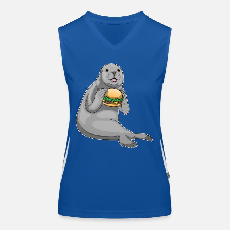 Seal Cheeseburger Women's Functional Contrast Tank Top