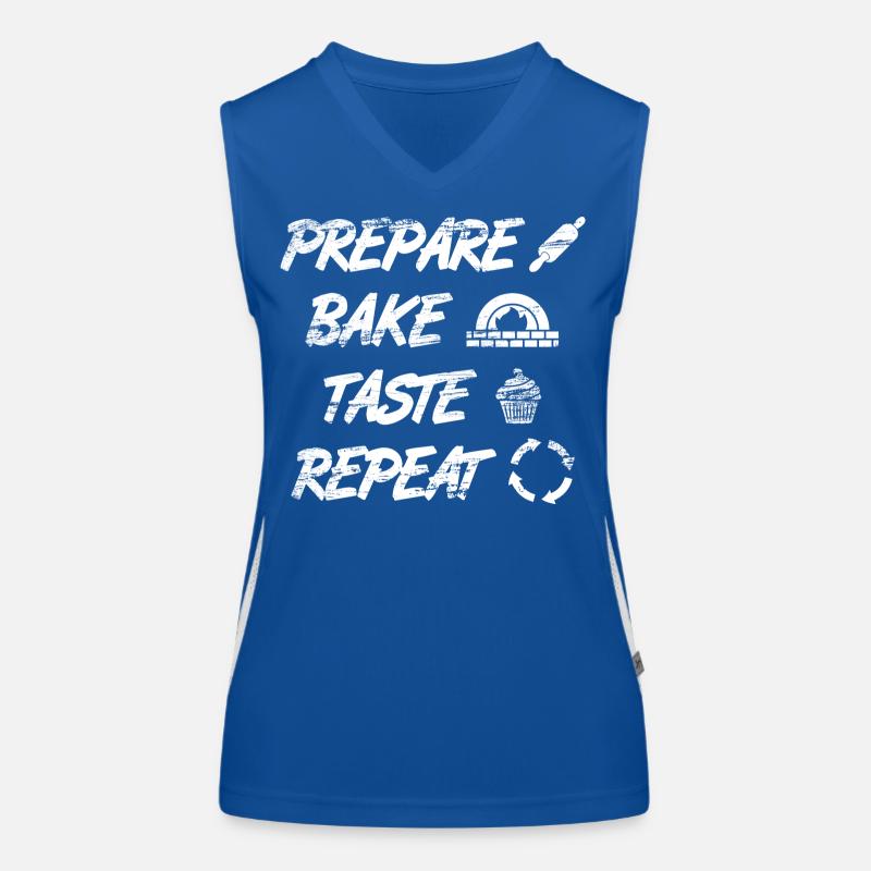 Préparer, cuire, goûter, répéter Débardeur respirant contrasté Femme