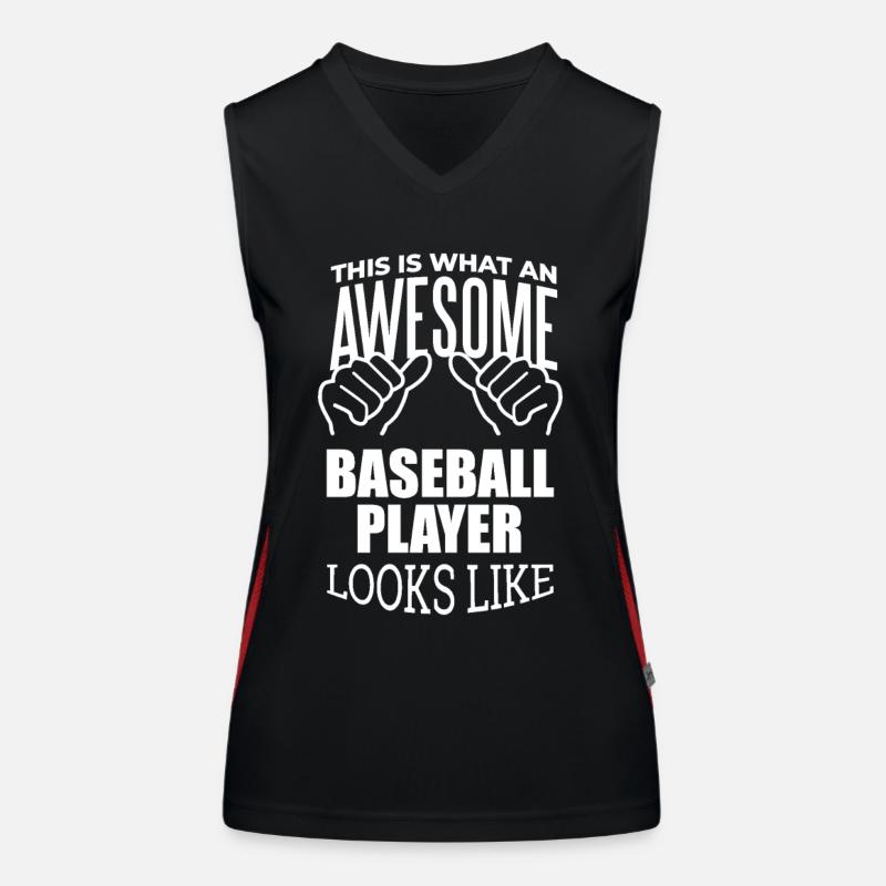 Baseball Funktionelles Kontrast-Tank Top für Frauen
