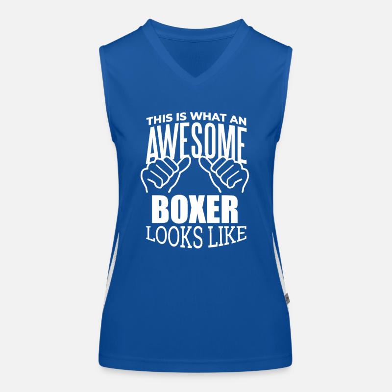 boxe Débardeur respirant contrasté Femme