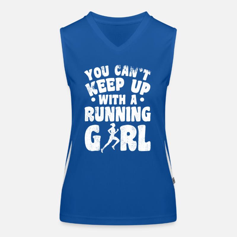 Laufendes Mädchen Funktionelles Kontrast-Tank Top für Frauen