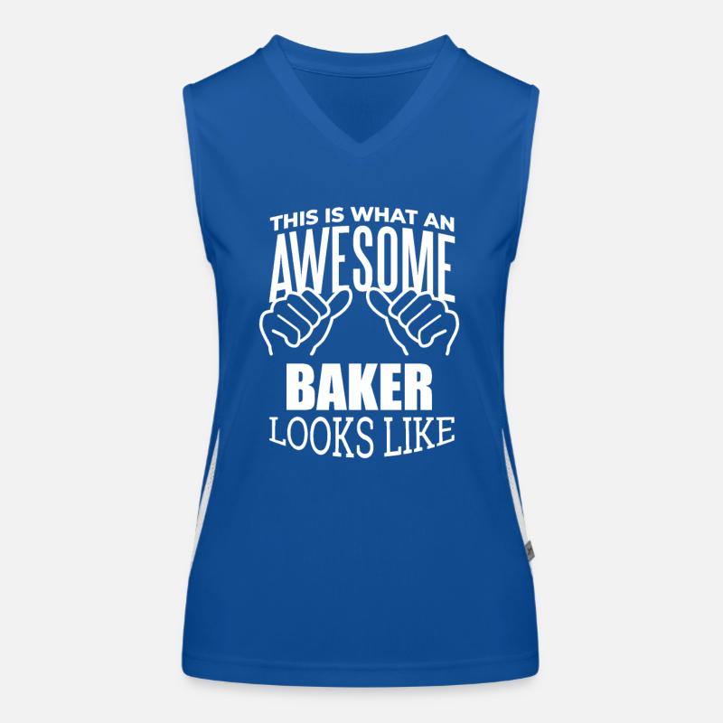 Bäcker Funktionelles Kontrast-Tank Top für Frauen