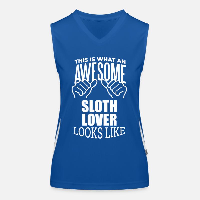 Faultier Funktionelles Kontrast-Tank Top für Frauen