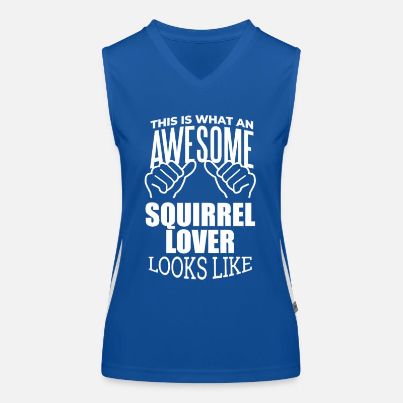 Eichhörnchen Funktionelles Kontrast-Tank Top für Frauen