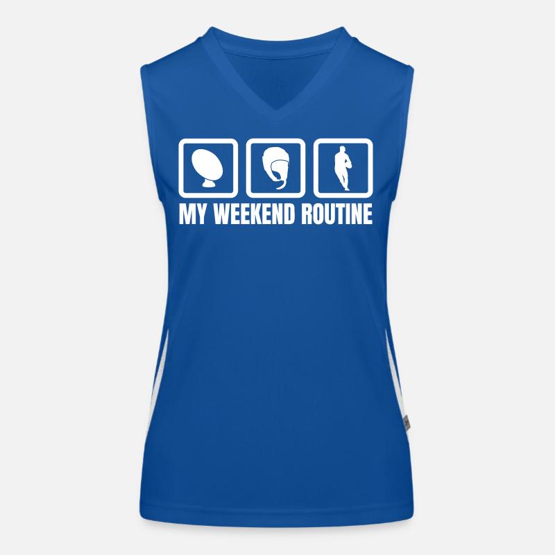 My Weekend Routine Women's Functional Contrast Tank Top