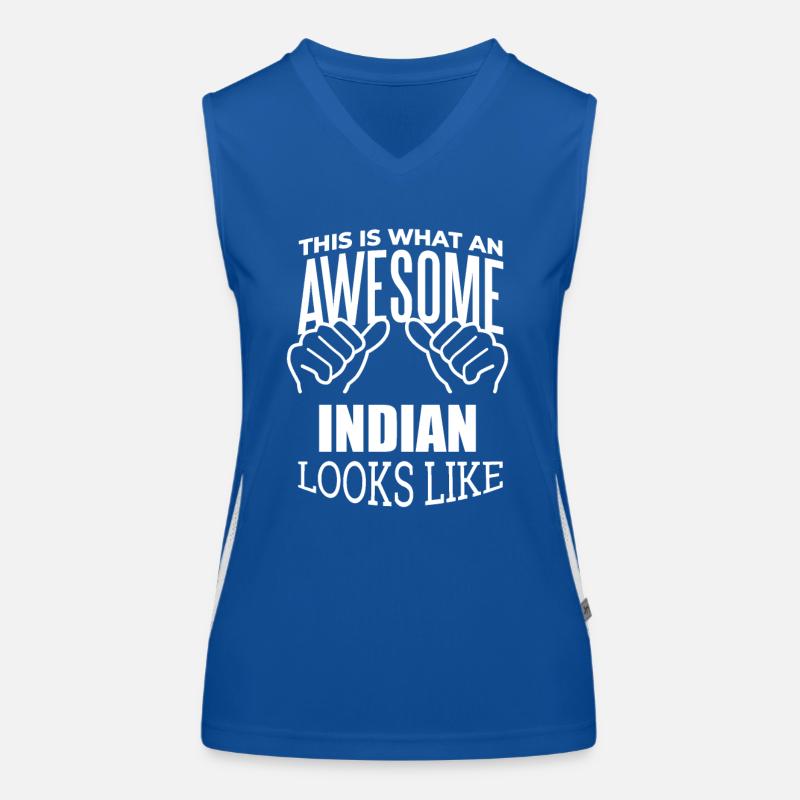 India Women's Functional Contrast Tank Top