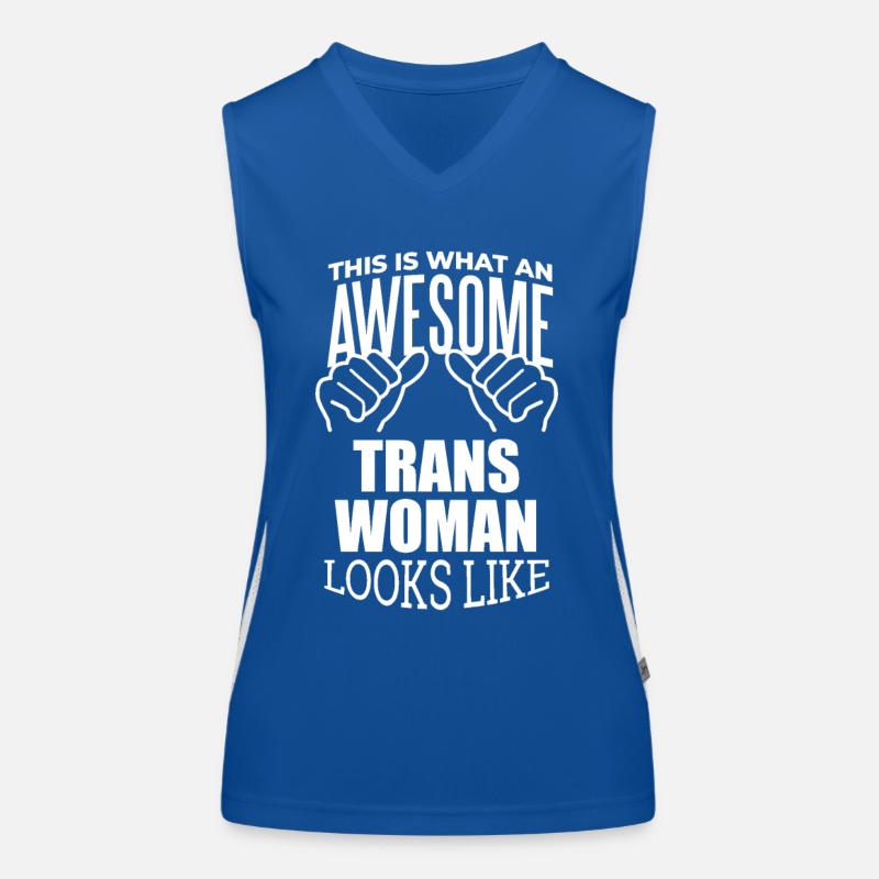 Transfrau Funktionelles Kontrast-Tank Top für Frauen