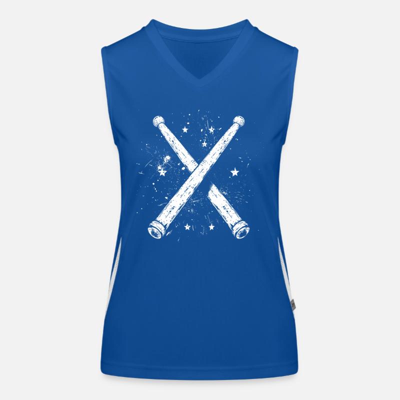 Drumsticks Graphic Women's Functional Contrast Tank Top