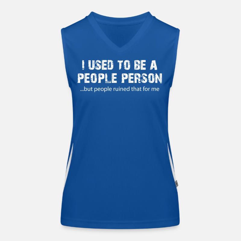 Früher war ich ein lustiger Mensch, der Funktionelles Kontrast-Tank Top für Frauen