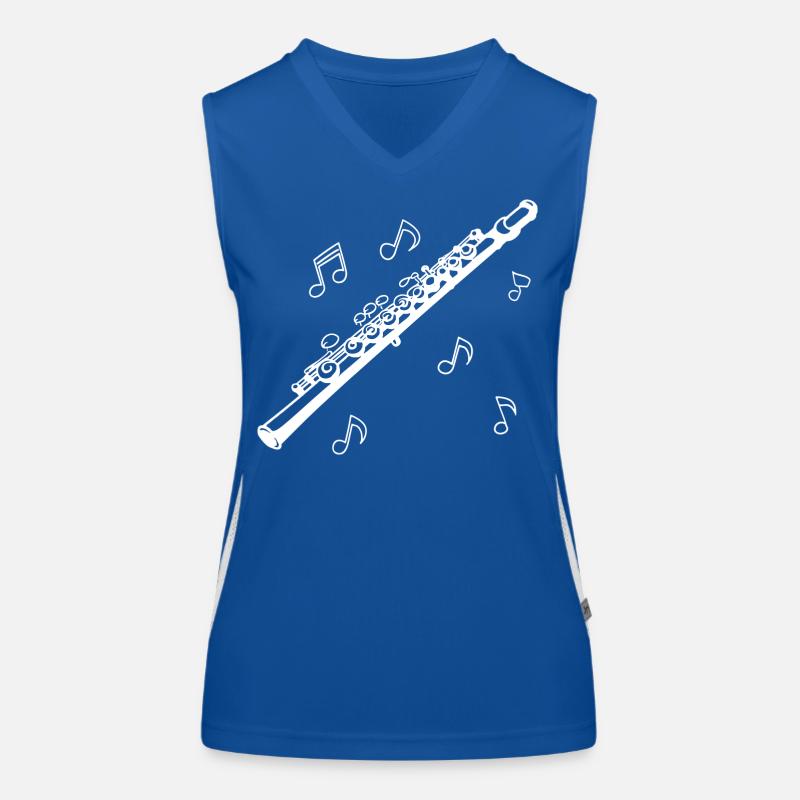Flöte Funktionelles Kontrast-Tank Top für Frauen