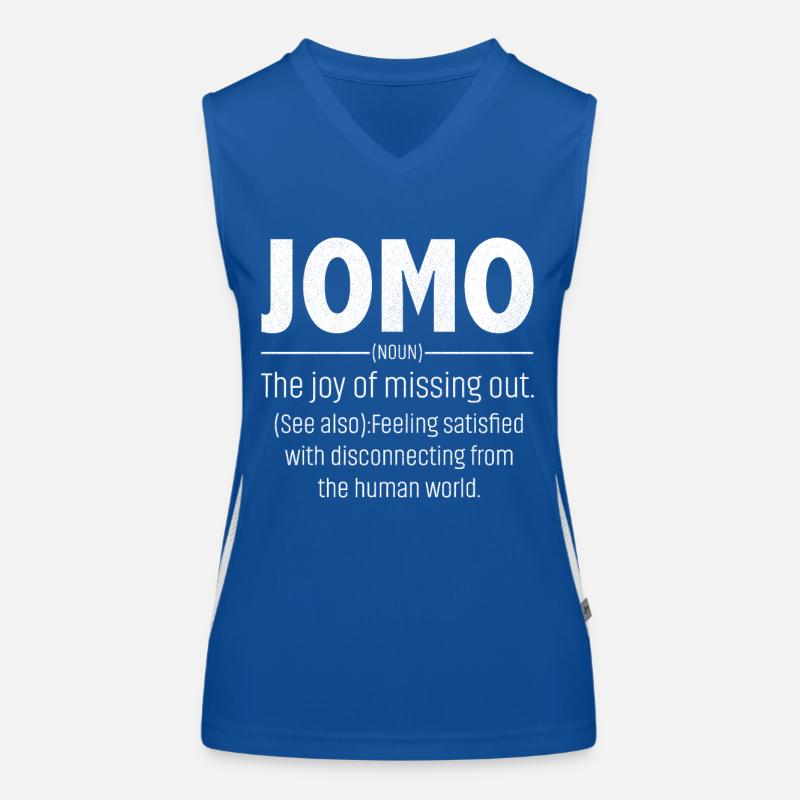 Jomo Defination Drôle Débardeur respirant contrasté Femme