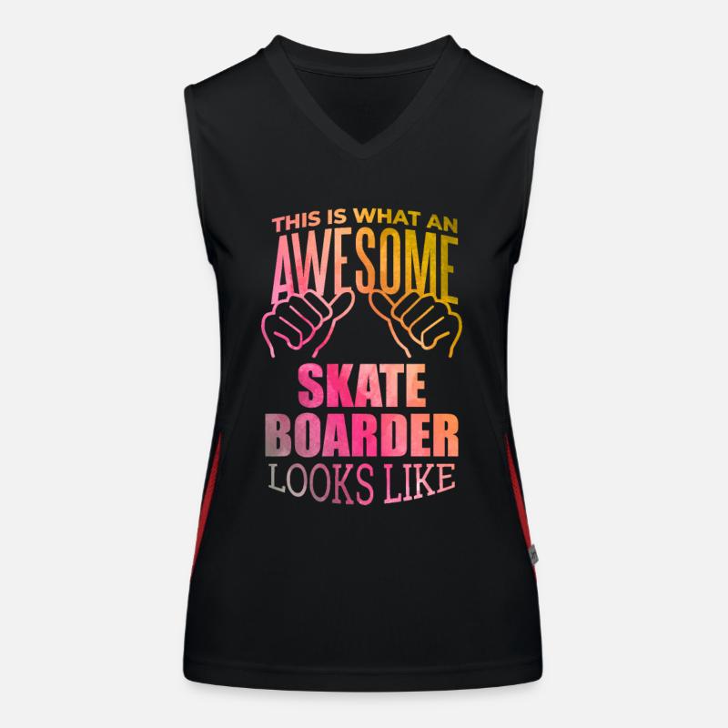 patineur Débardeur respirant contrasté Femme