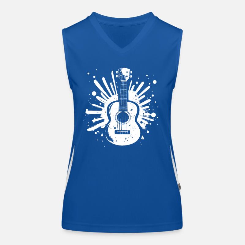 Ukulele Street Art Women's Functional Contrast Tank Top