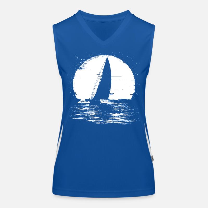 Segelboot Funktionelles Kontrast-Tank Top für Frauen
