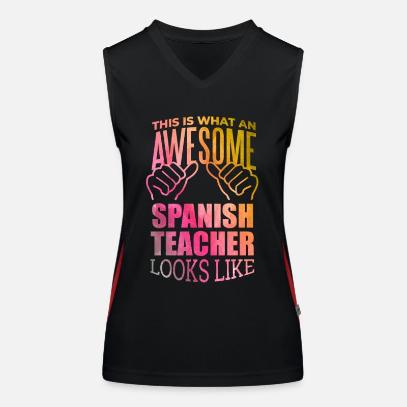 Spanisch Funktionelles Kontrast-Tank Top für Frauen